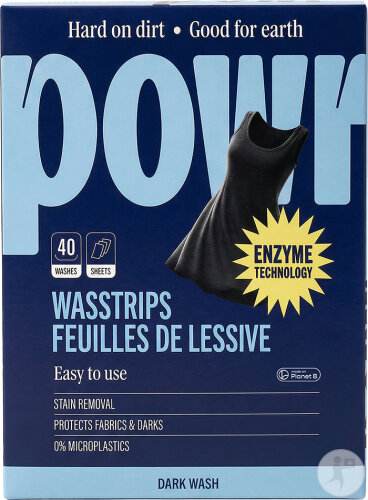 Powr Feuilles De Lessive Pour Le Linge Foncé 40 Pièces