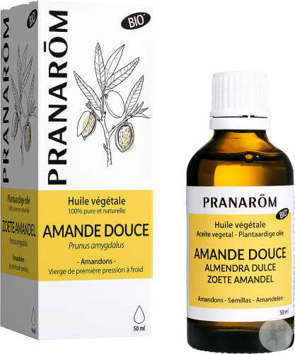 Pranarôm Amande Douce Huile Végétale Bio 50ml