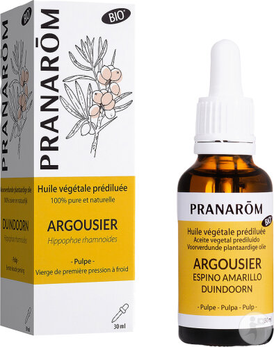 Pranarôm Argousier Huile Végétale Prédiluée Bio 30ml