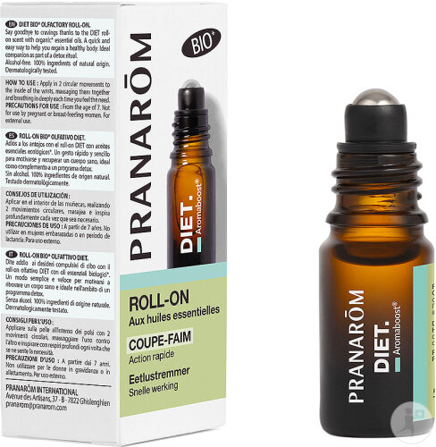 Pranarôm Aromaboost Diet Roller Coupe-Faim Bio Roll-On 5ml