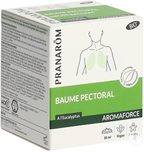 Pranarôm Aromaforce Baume Pectoral Bio 80ml