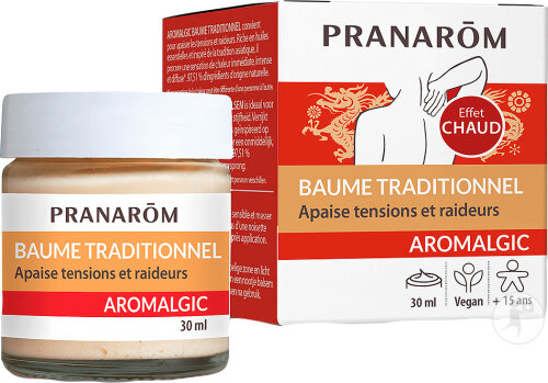 Pranarôm Aromalgic Baume Traditionnel Tensions Et Raideurs Bio Pot 30ml