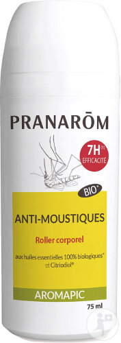Pranarôm Aromapic Roller Anti-Moustique Lait Corporel Bio 75ml