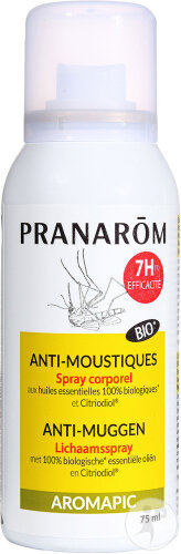 Pranarôm Aromapic Spray Corps Anti-Moustique Bio 75ml