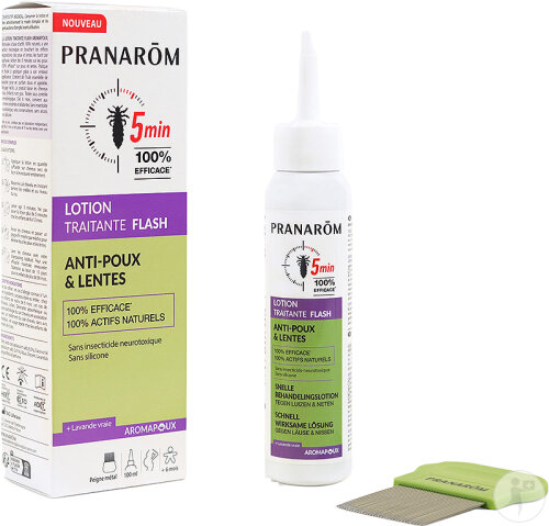 Pranarôm Aromapoux Lotion Traitante Flash Anti-Poux Et Lentes 100ml