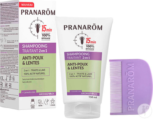Pranarôm Aromapoux Shampoing Traitant 2en1 Anti-Poux Et Lentes Tube 150ml