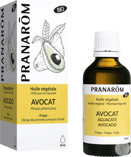 Pranarôm Avocat Huile Végétale Bio 50ml
