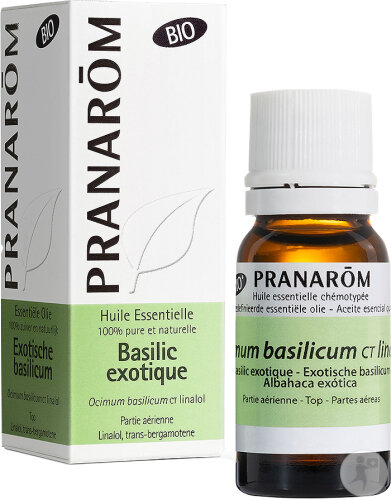 Pranarôm Basilic Exotique Huile Essentielle Bio Flacon 10ml