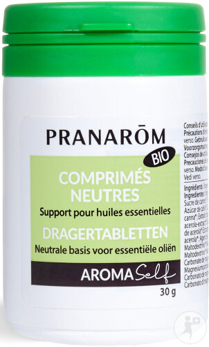 Pranarôm Comprimés Neutres Support Pour Huiles Essentielles Bio 30 Comprimés