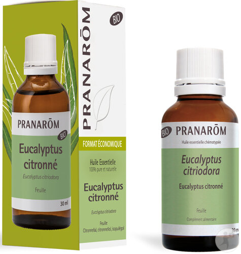 Pranarôm Eucalyptus Citronné Huile Essentielle Bio 30ml