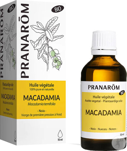 Pranarôm Huile De Macadamia Bio 50ml