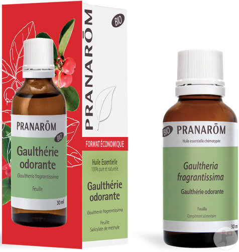 Pranarôm Huile Essentielle De Gaulthérie Odorante Feuille Format Familial Bio 30ml