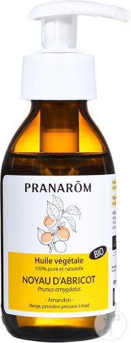 Pranarôm Huile Végétale Noyau D'Abricot Bio Flacon Pompe 100ml