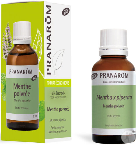 Pranarôm Menthe Poivrée Huile Essentielle Bio 30ml