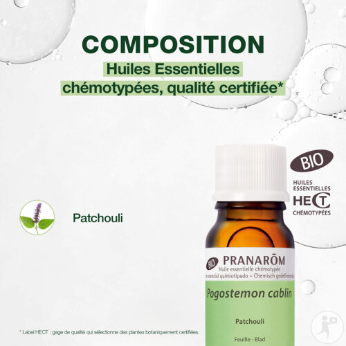 Pranarôm Patchouli Huile Essentielle Bio 10ml-3