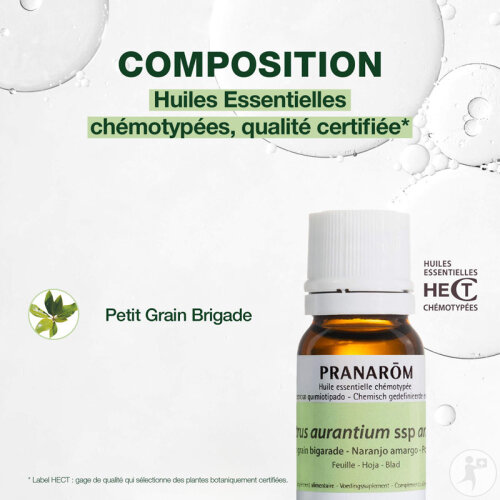 Pranarôm Petit Grain Bigarade Huile Essentielle 10ml-3