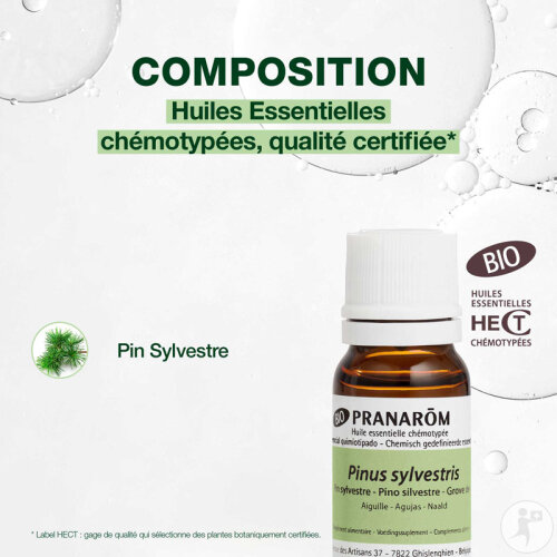 Pranarôm Pin Sylvestre Huile Essentielle Bio 10ml-3