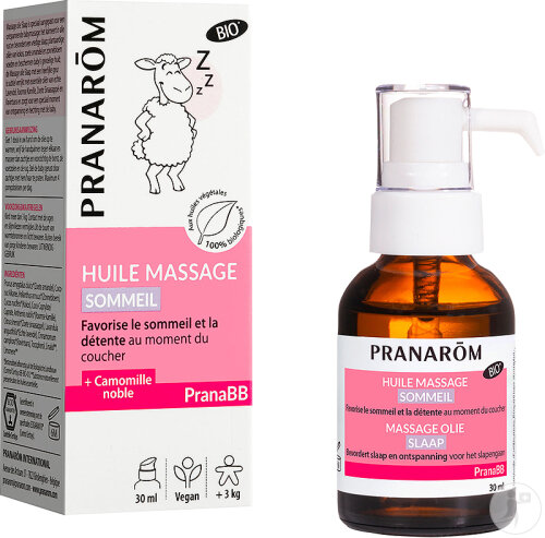 Pranarôm PranaBB Huile Massage Sommeil Bio Pompe 30ml