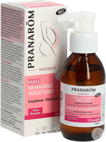 Pranarôm PranaBB Maternité Huile Massage Vergetures Bio 100ml