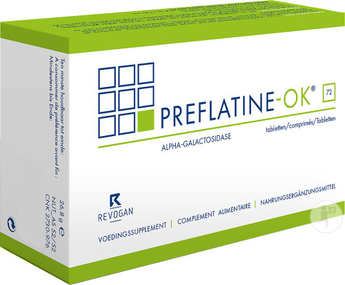 Preflatine-OK 72 Comprimés