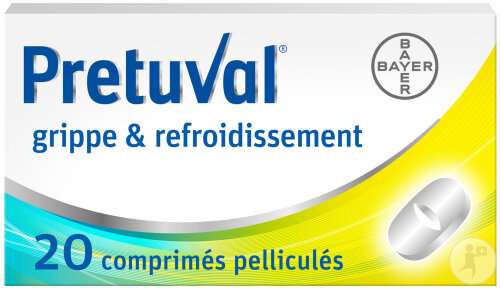 Pretuval Grippe Et Refroidissement 20 Comprimé Pelliculé