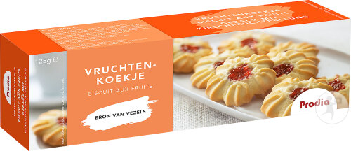 Prodia Biscuits Aux Fruits Avec Edulcorant 125g (6265)