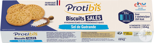 Protibis Biscuites Sales HP-HC Sel De Guérande 16 Pièces