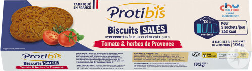 Protibis Biscuites Sales HP-HC Tomate Et Herbes De Provence 16 Pièces
