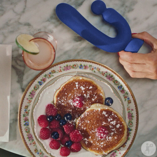 Puissante Chouchou Rabbit Design Vibromasseur Bleu 1 Pièce-5