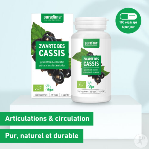 Purasana Cassis 300mg Bio Complément Alimentaire Articulations Et Circulation 100 Gélules-2