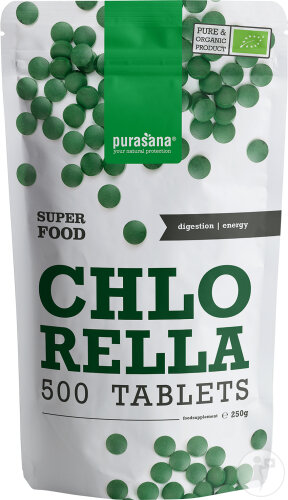 Purasana Vegan Chlorella Bio 500 Gélules
