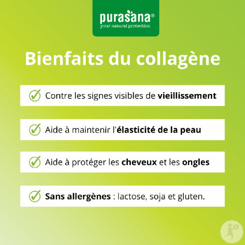 Purasana Feel Beautiful Collagène Matcha 240g-4