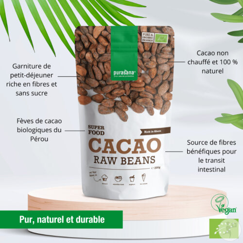 Purasana Fèves De Cacao 200g-4