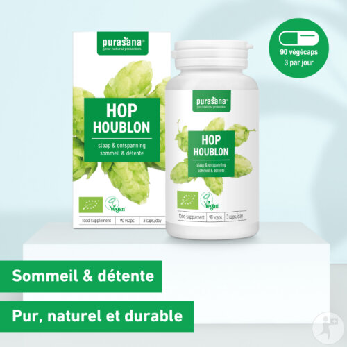 Purasana Houblon 200mg Bio Complément Alimentaire Sommeil Et Détente 90 Gélules-2