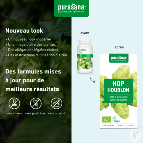 Purasana Houblon 200mg Bio Complément Alimentaire Sommeil Et Détente 90 Gélules-3