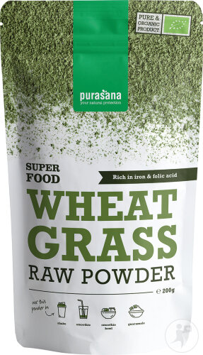 Purasana Vegan Herbe De Blé En Poudre Bio 200g