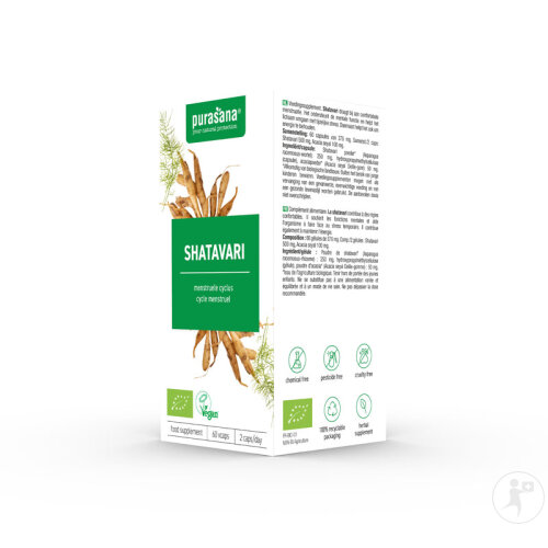 Purasana Vegan Extrait De Shatavari Bio 60 Capsules-2