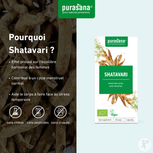 Purasana Vegan Extrait De Shatavari Bio 60 Capsules-4
