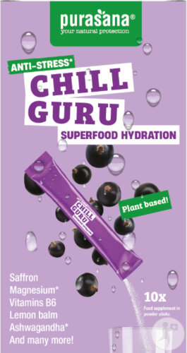 Purasana Superfood Hydration Chill Guru Anti-Stress Sachets 10x4,5g