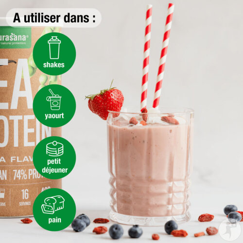Purasana Végan Protéine De Pois 74% Vanille 400g-3
