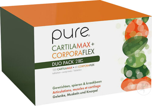 Pure Cartilamax + Corporaflex Complément Alimentaire Muscles Articulations 2x60 Comprimés