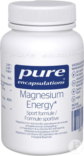 Pure Encapsulations The Original Magnesium Energy Formule Sportive 60 Capsules