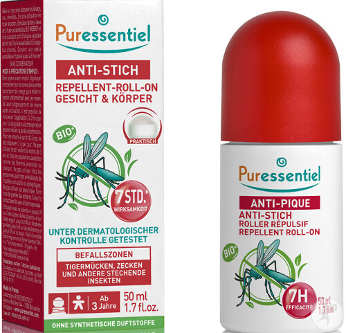 Puressentiel Anti-Pique Roller Répulsif Bio Visage Et Corps 50ml