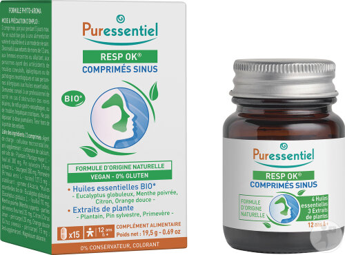 Puressentiel Respiratoire Comprimés Sinus Express Bio 15 Comprimés