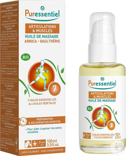 Puressentiel Articulations Et Muscles Huile De Massage Bio Arnica-Gaulthérie Flacon 100ml