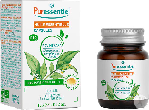 Puressentiel Huile Essentielle Capsules Ravintsara Bio 60 Pièces
