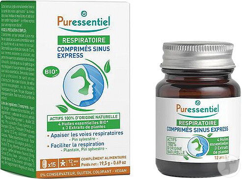 Puressentiel Respiratoire Comprimés Sinus Express Bio 15 Pièces