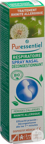 Puressentiel Respiratoire Spray Nasal Décongestionnant Aux Huiles Essentielles 30ml