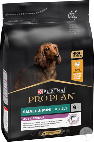 Pro Plan Age Defence Croquettes Pour Chien Senior 9 Ans Et Plus Small&Mini Poulet 3kg