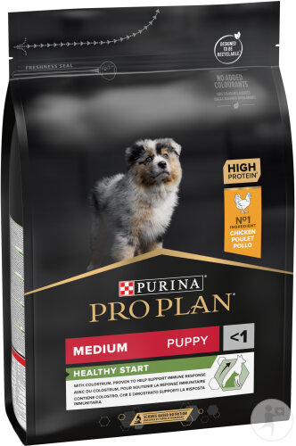 Pro Plan Healthy Start Pour Renforcer L'immunité Croquettes Pour Chiot Medium| Poulet 3kg